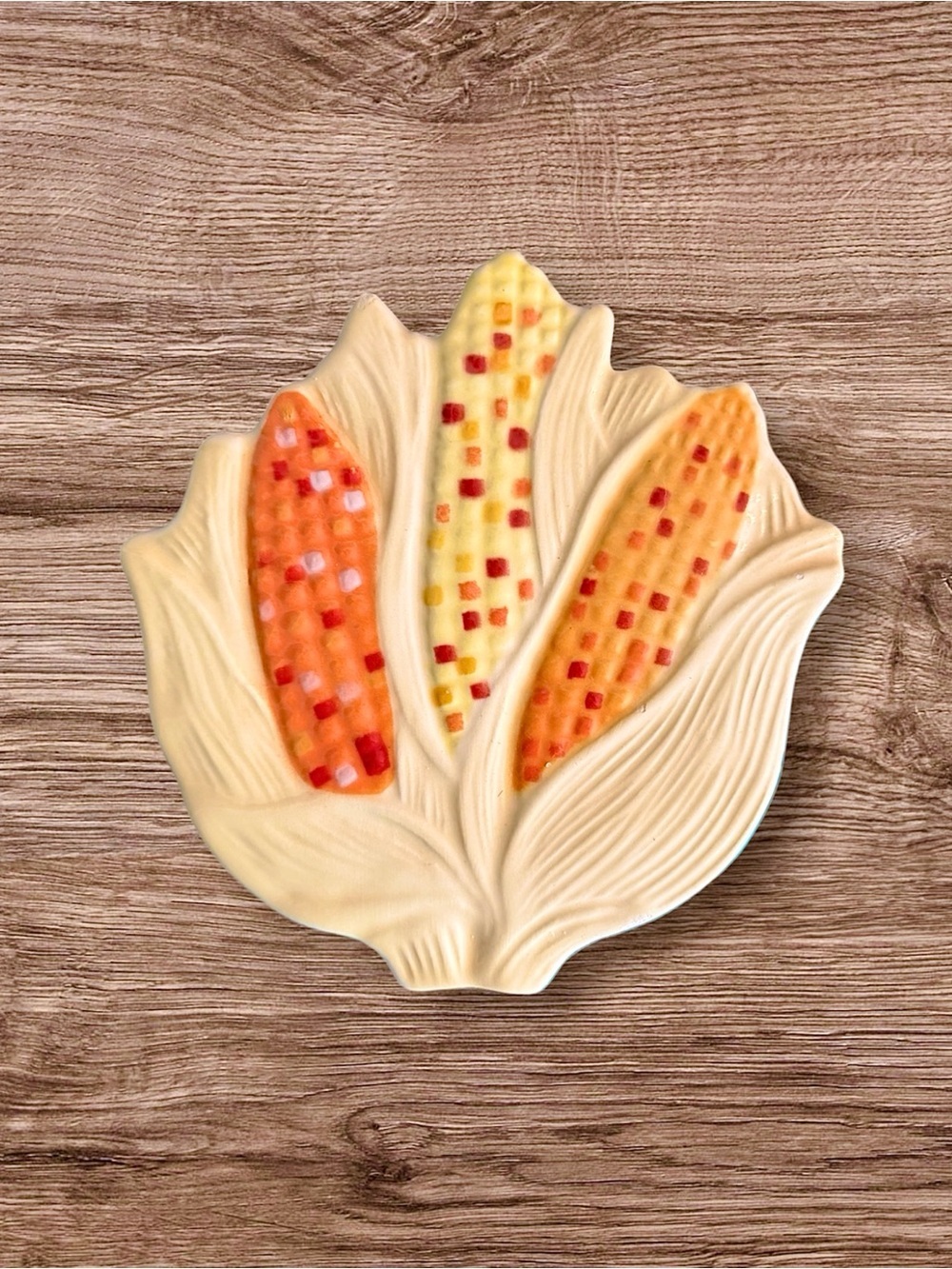1980’s Vintage Avon Fall Themes Tabletop Indian Corn Trivet/Wall Hanging